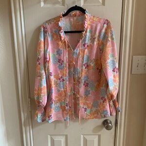 Brand new spring floral blouse